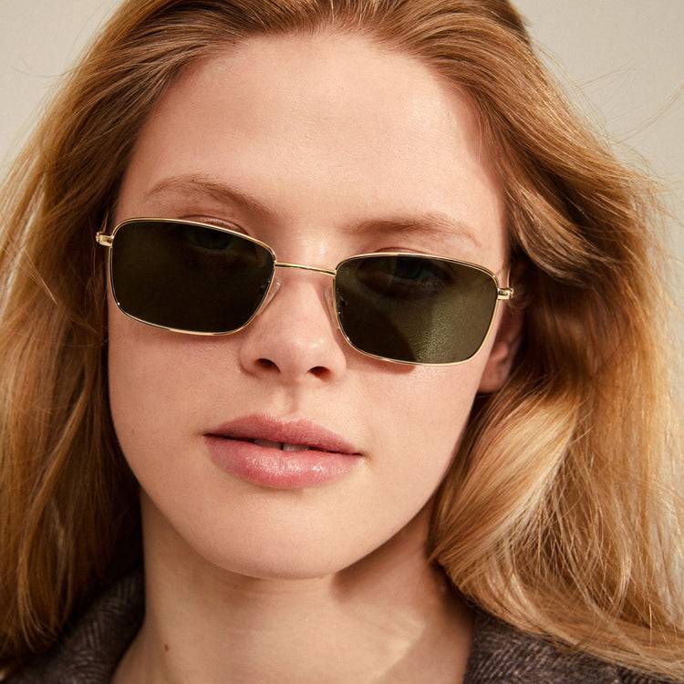 Pilgrim YEIDER Sonnenbrille Grün/Gold Fabrikverkauf