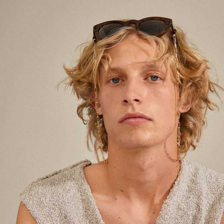 Pilgrim PAOLA recycelte Sonnenbrillenkette, vergoldete Blitzverkäufe