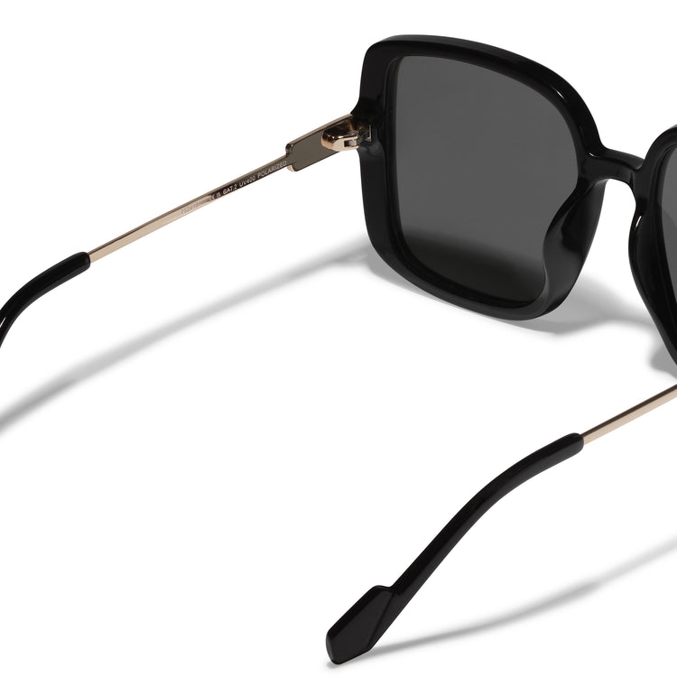 Pilgrim ALIET Sonnenbrille Schwarz/Gold Limitierter Zeitrabatt