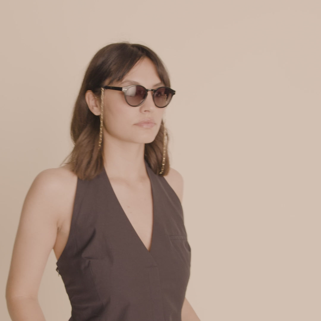 Pilgrim KYRIE Sonnenbrille Schwarz/Gold Fabrikpreis