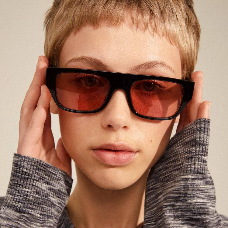 Pilgrim ENIEL Recycelte Sonnenbrille Schwarz/Gold Sonderangebot