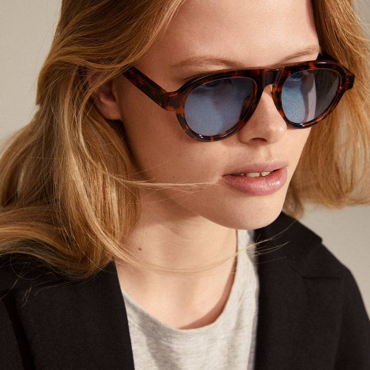 Pilgrim YARIL Recycelte Sonnenbrille Schildpatt-Braun Rabatt