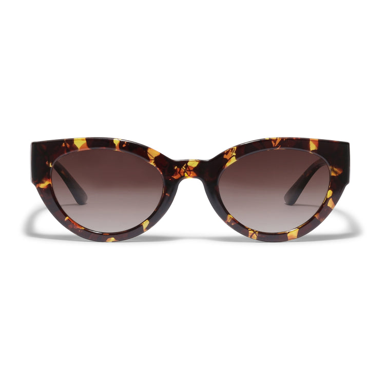Pilgrim JUNA Cat-Eye-Sonnenbrille in braunem Schildpatt Preisnachlass