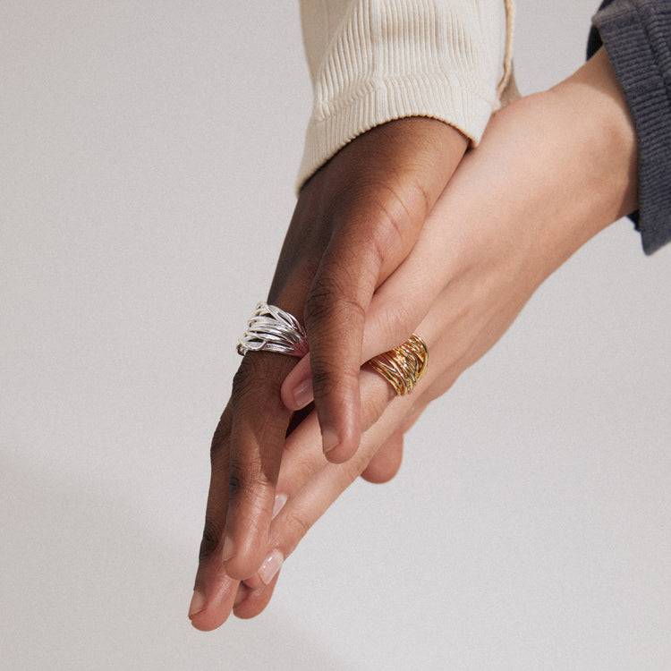 Pilgrim PAMELA recycelter Ring versilbert Saisonale Angebote