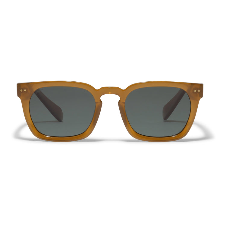 Pilgrim ELETTRA ikonische Retro-Sonnenbrille karamellbraun zollfrei