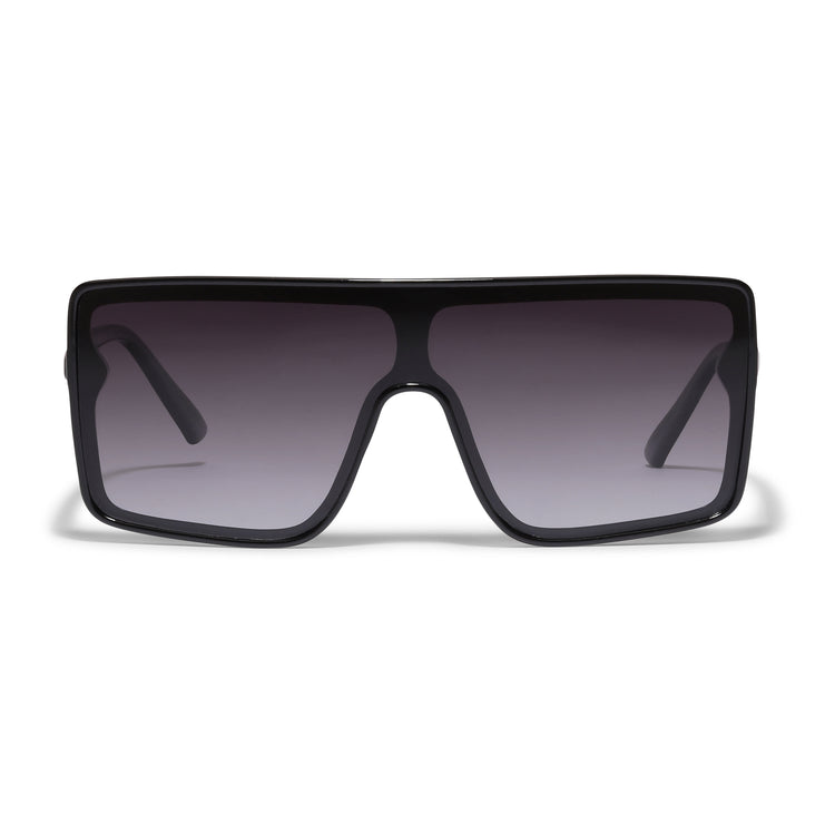 Pilgrim OCEANE eckig geformte Shield-Sonnenbrille schwarz Rabatte dieses Monats
