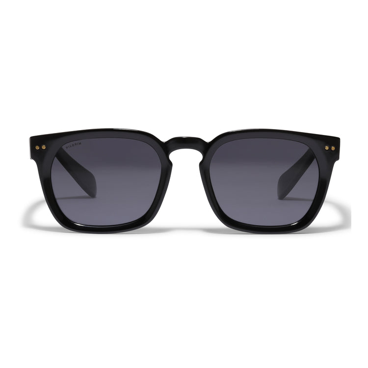 Pilgrim ELETTRA recycelte ikonische Retro-Sonnenbrille schwarz 2025