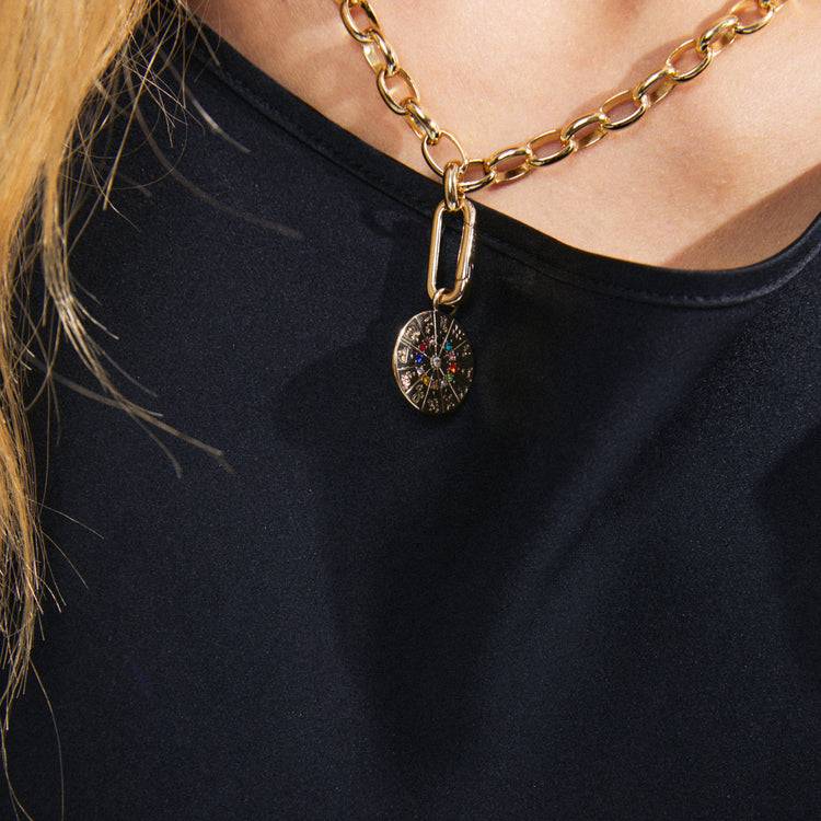 Pilgrim CHARM recycelter Horoskop-Anhänger, vergoldet Günstig kaufen