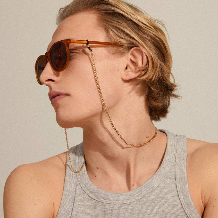 Pilgrim AJA Panzerkette für Sonnenbrille vergoldet Online Outlet