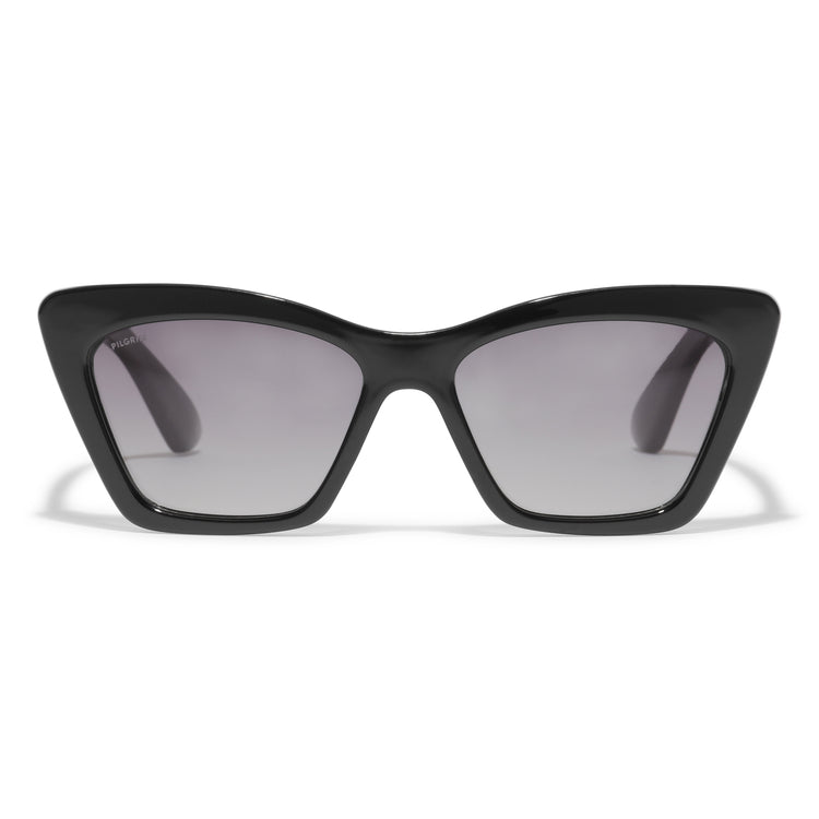 Pilgrim DAKOTA eckige Cat-Eye-Sonnenbrille schwarz Zeitlich begrenztes Angebot