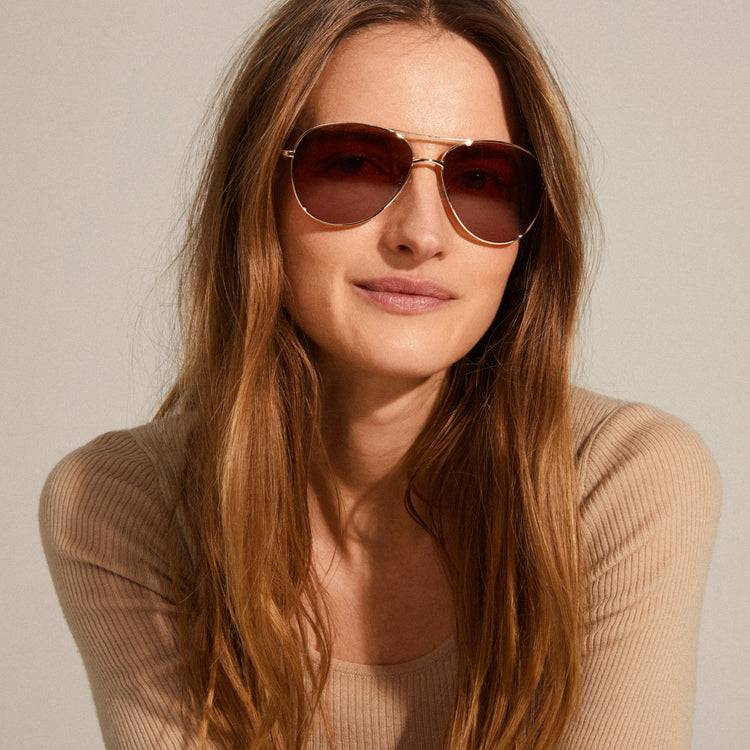 Pilgrim NANI Sonnenbrille Orange/Gold VIP-Rabatte