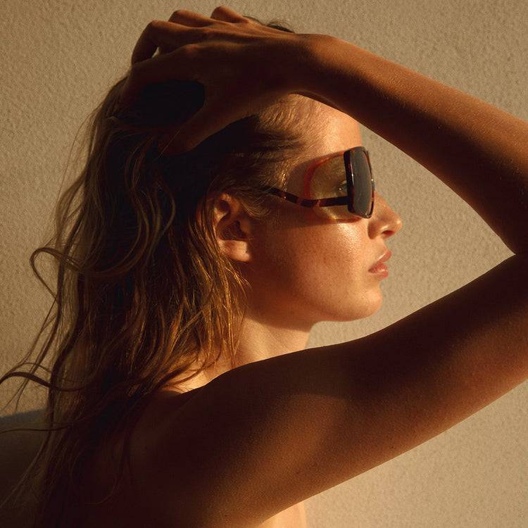 Pilgrim ELLEN oversized Retro-Sonnenbrille, Schildpatt Wochenangebot