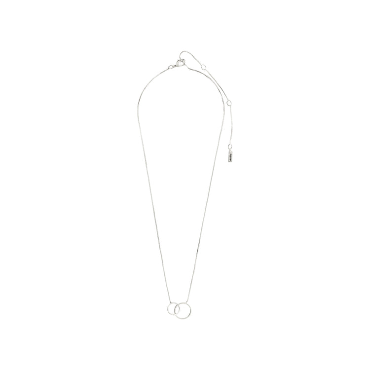 Pilgrim Viviane recyceltes Set, Halskette & Ohrstecker, versilbert Zeitbegrenzte Promotion