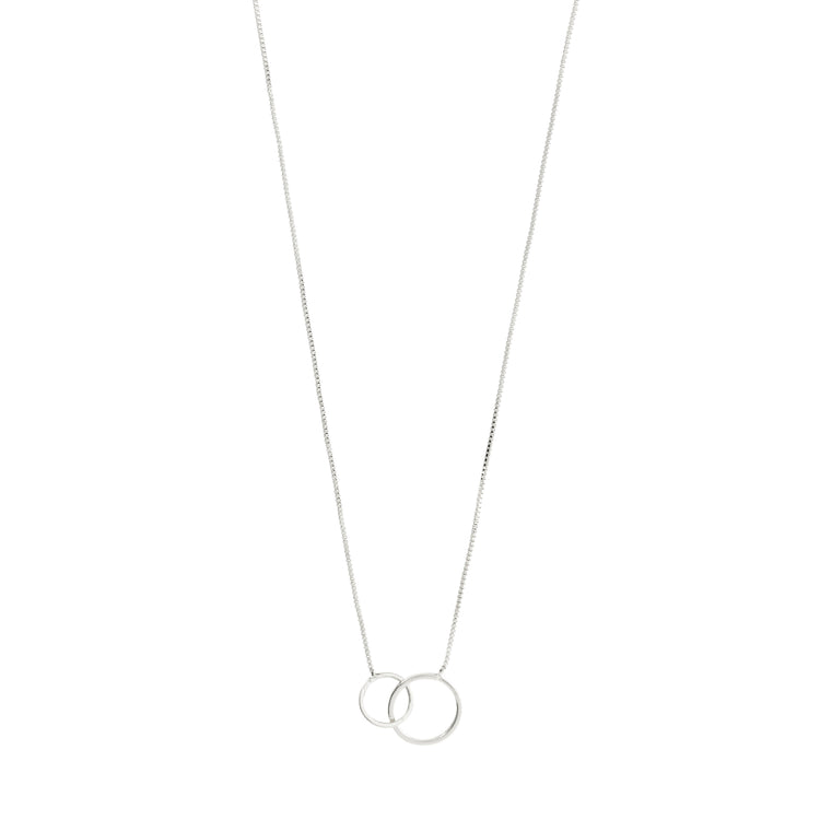 Pilgrim Viviane recyceltes Set, Halskette & Ohrstecker, versilbert Zeitbegrenzte Promotion
