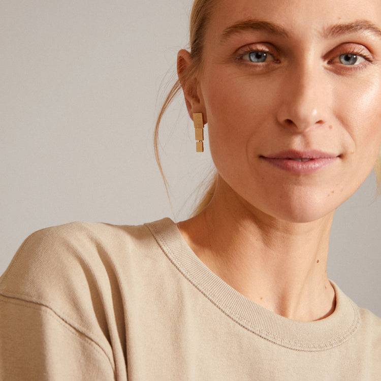 Pilgrim KLAUDIA recycelte Ohrringe vergoldet Bis zu 60% Rabatt