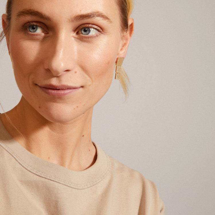 Pilgrim KLAUDIA recycelte Ohrringe vergoldet Bis zu 60% Rabatt