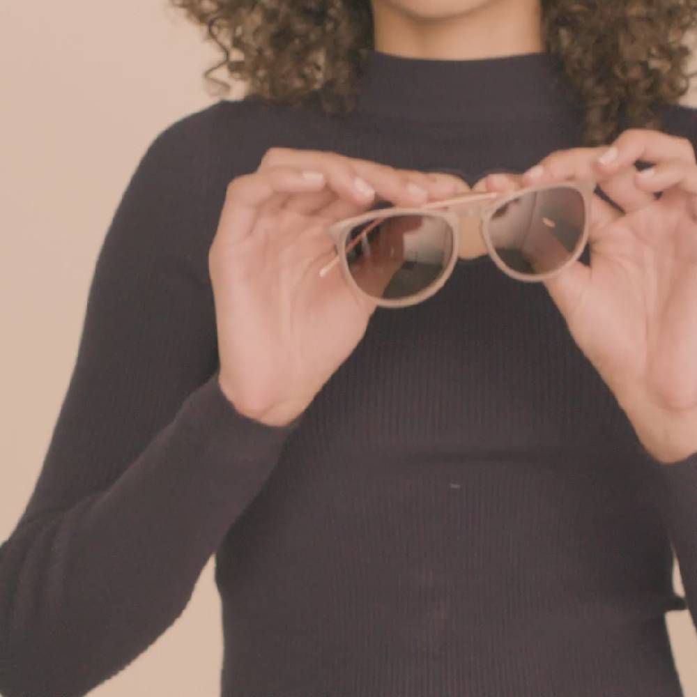 Pilgrim VANILLE Sonnenbrille hellgrau/Gold Weihnachtsangebot