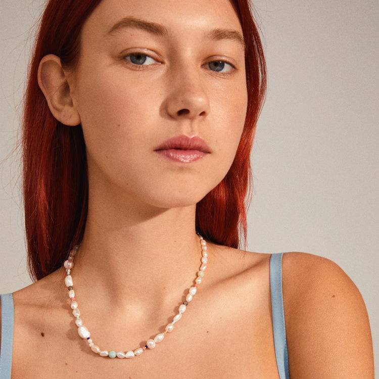 Pilgrim RAMONA freshwater pearl necklace silver-plated Begrenzte Freigabe