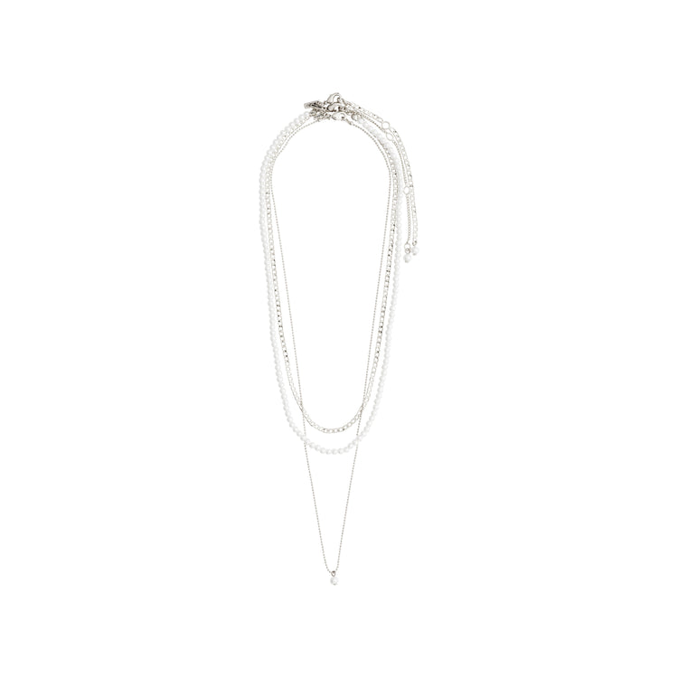 Pilgrim BAKER Halskette 3-in-1-Set, versilbert Heißer Verkauf