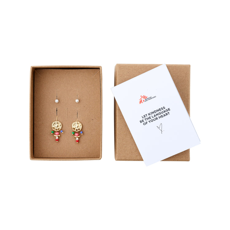 Pilgrim MSF recycelte Ohrringe 2-in-1-Set vergoldet Online Outlet