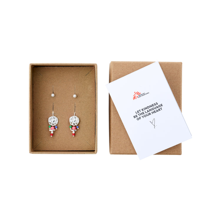 Pilgrim MSF recycelte Ohrringe 2-in-1-Set versilbert Zeitlich begrenztes Angebot
