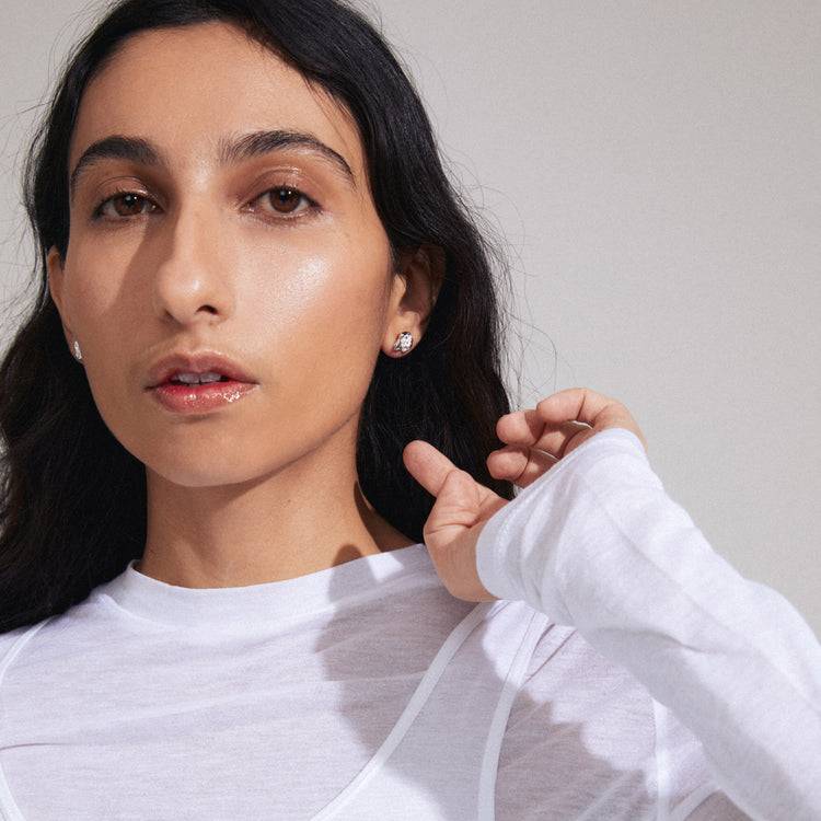 Pilgrim INAYA recycelte Ohrringe versilbert Sonderangebot