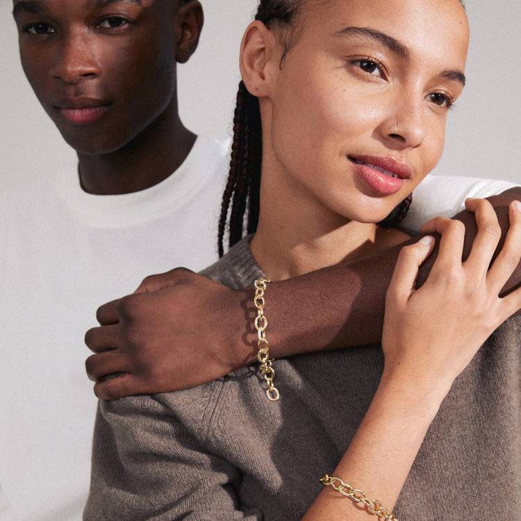 Pilgrim AMIRI recyceltes Armband vergoldet Riesige Ersparnisse