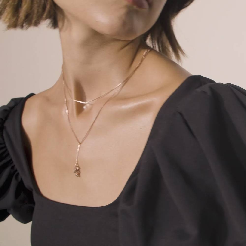 Pilgrim JOLENE recycelte Halskette, mit Roségold platt 50% Rabatt für begrenzte Zeit