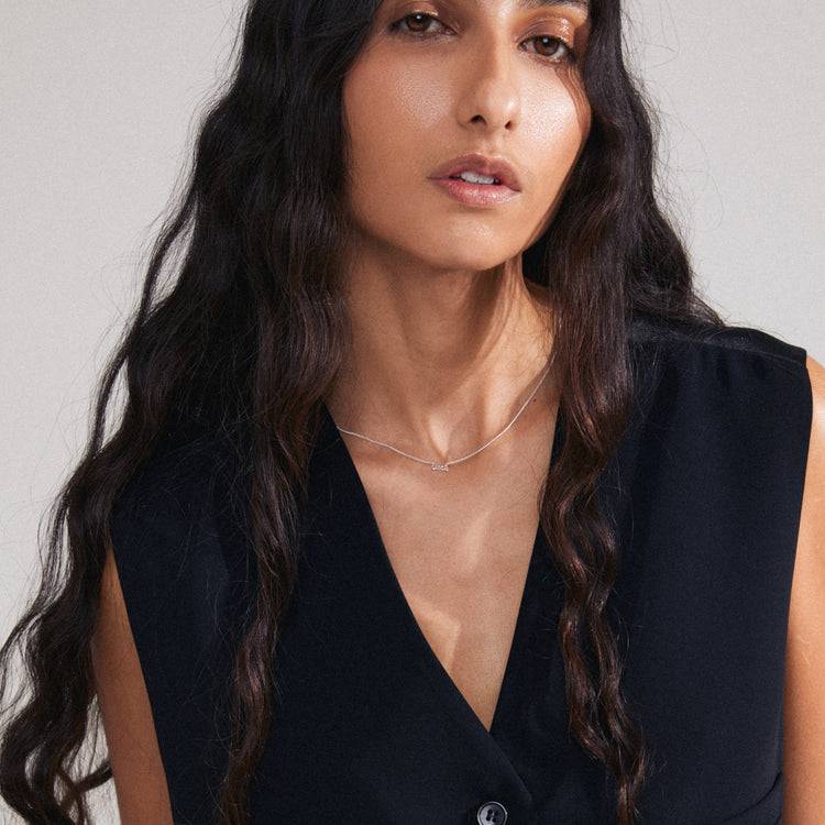 Pilgrim LUCK recycelte Halskette versilbert Flash Sale