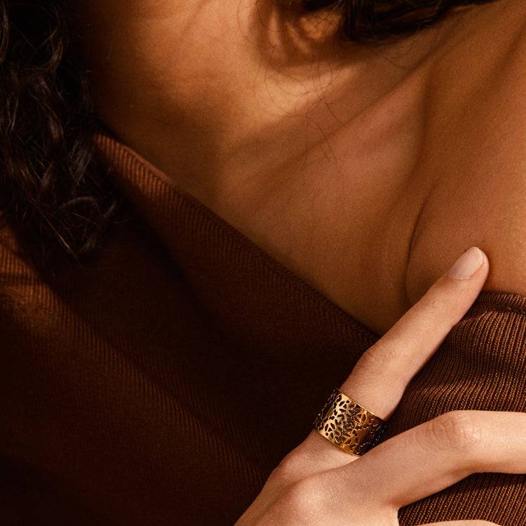 Pilgrim CAROL breiter Ring mit roségold plattiert Zeitlich begrenztes Angebot