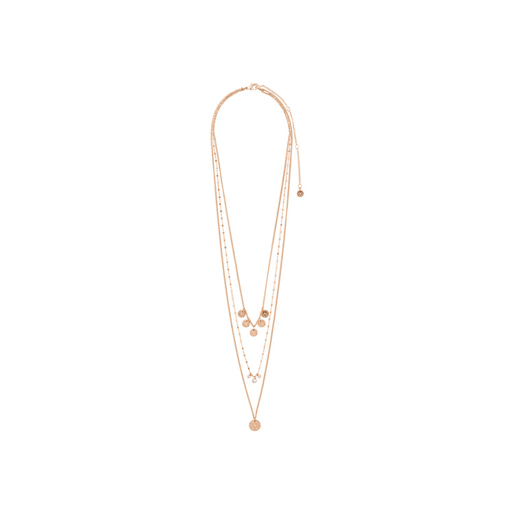 Pilgrim CAROL layered Halskette, 3 in einem mit roségold plattiert Neuheiten