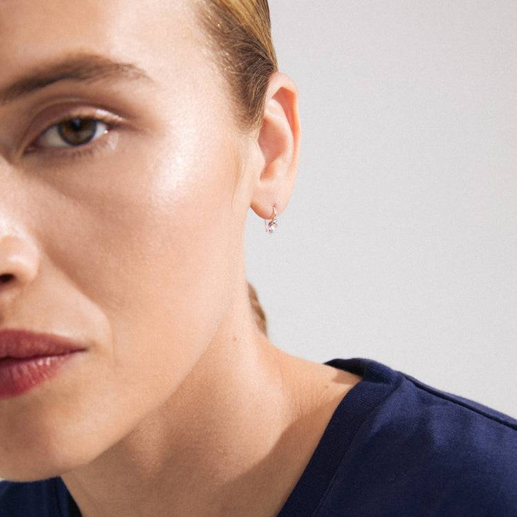 Pilgrim KRISTINE recycelter, einzelner Ohrring versilbert Günstig kaufen