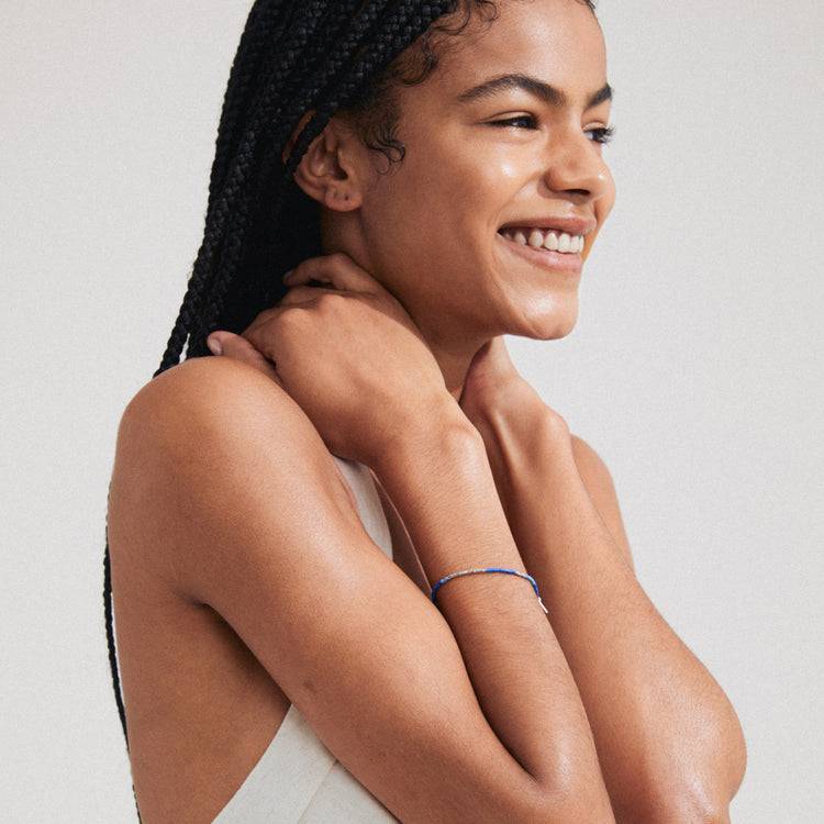 Pilgrim ALISON Armband blau, versilbert Discount Store für neue Produkte