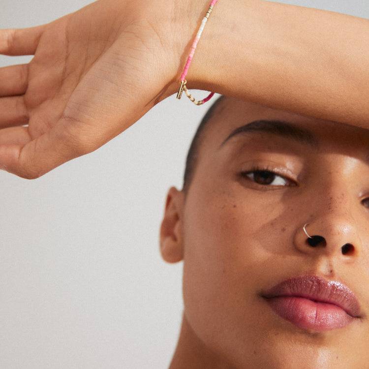 Pilgrim ALISON Armband pink, vergoldet Super Rabatt