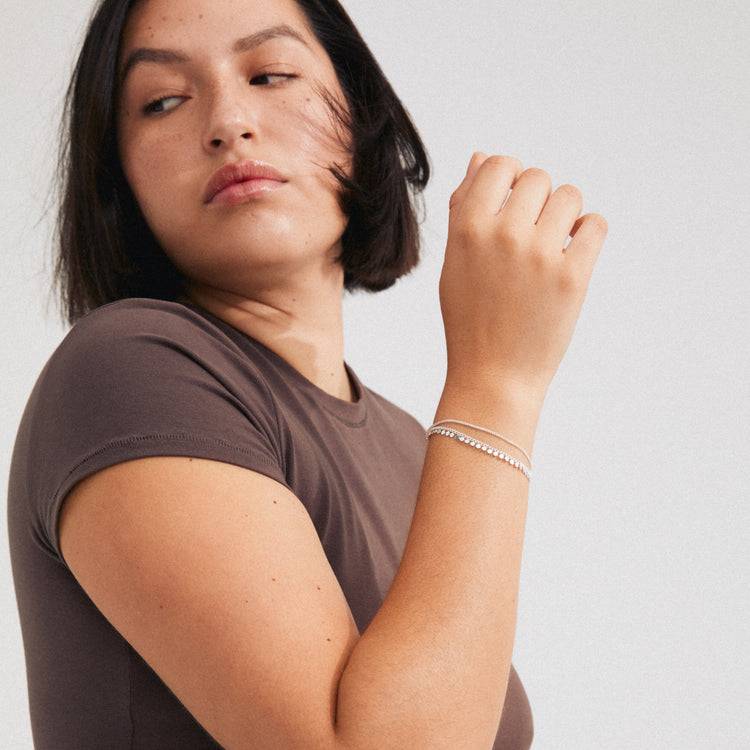 Pilgrim BLOOM recyceltes Armband versilbert Black Friday