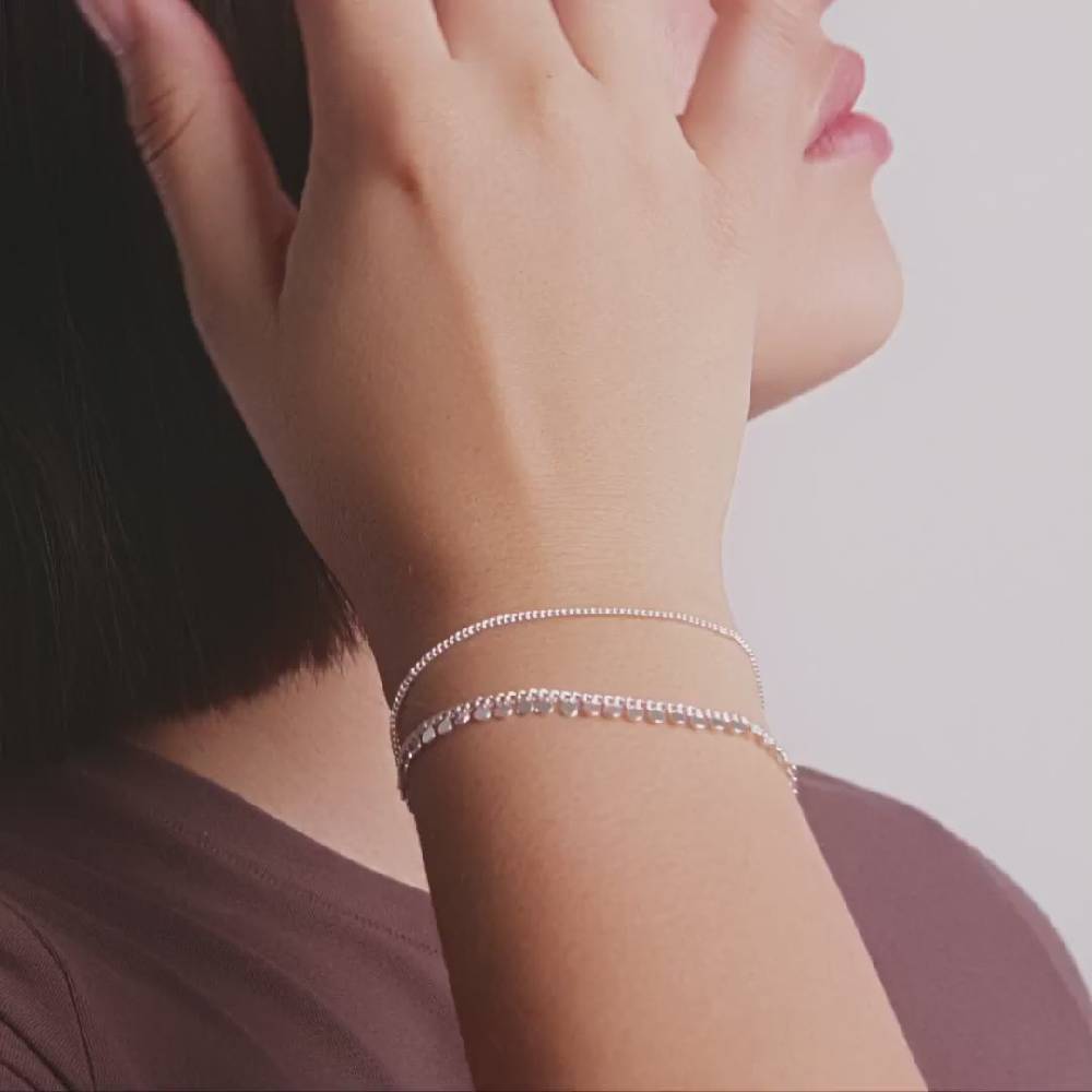 Pilgrim BLOOM recyceltes Armband versilbert Black Friday