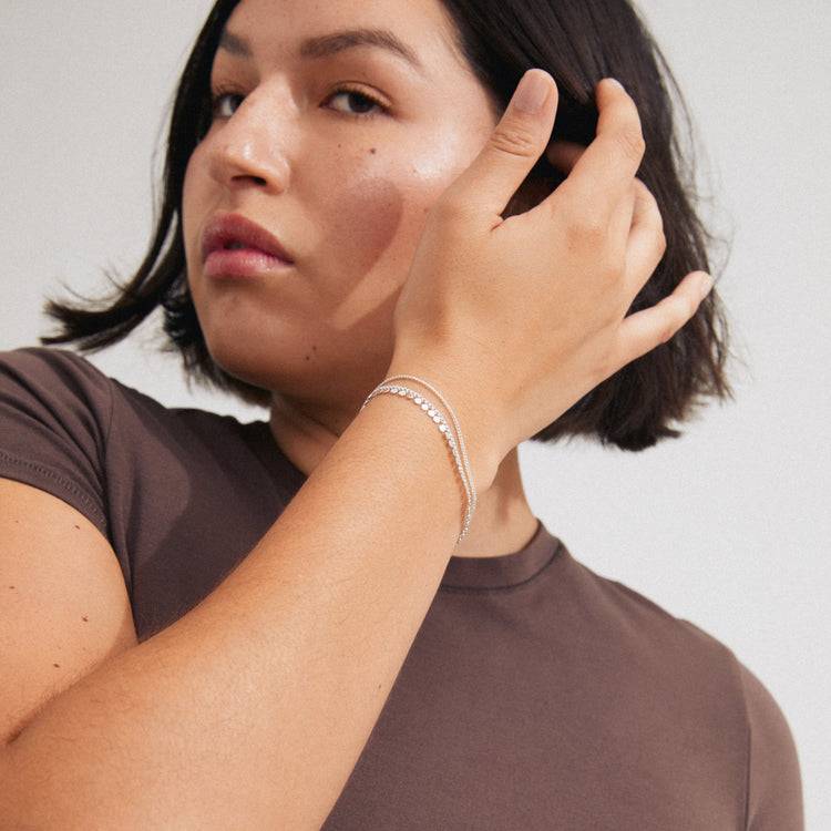 Pilgrim BLOOM recyceltes Armband versilbert Black Friday