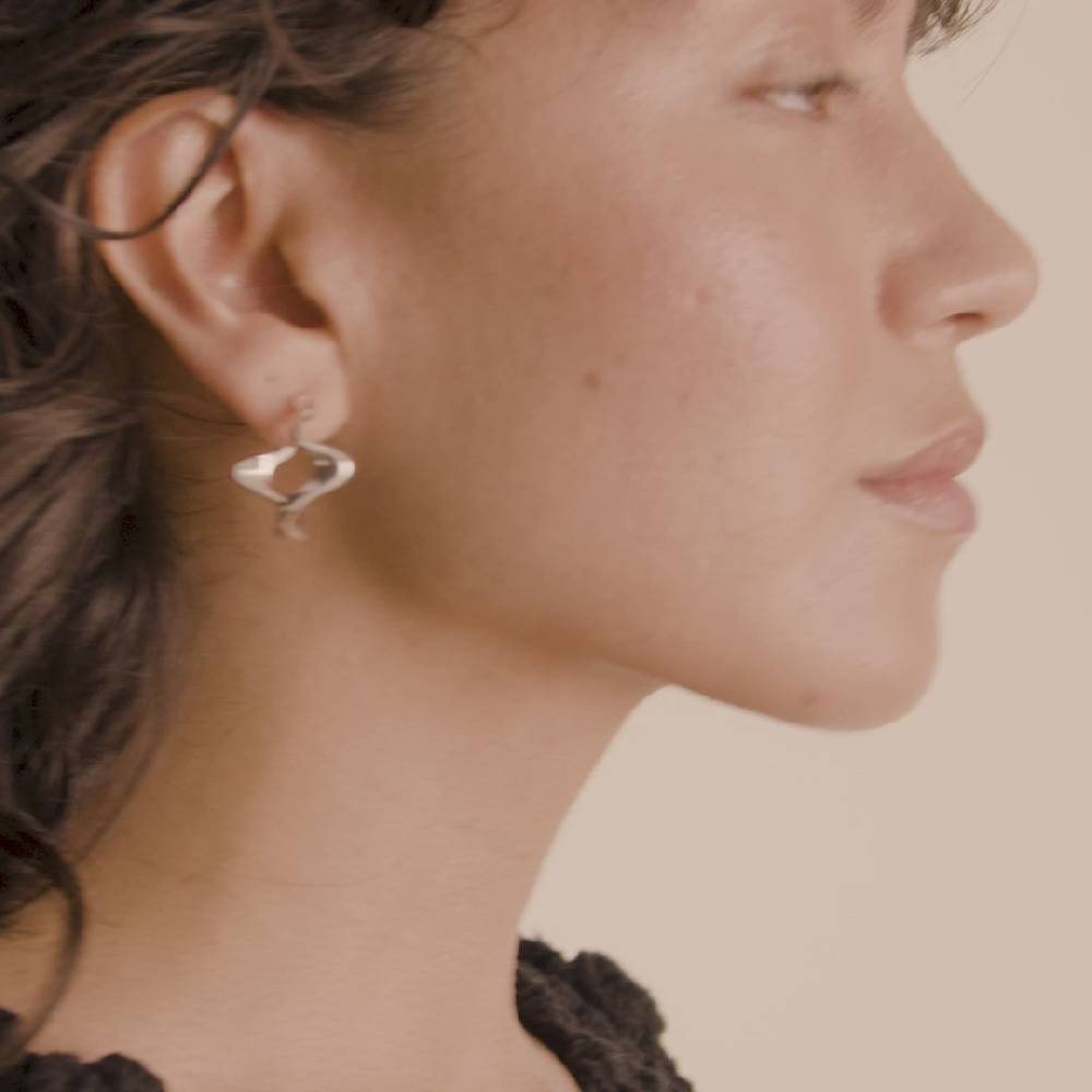 Pilgrim MOON recycelte Hoops versilbert Sonderangebot der Fabrik