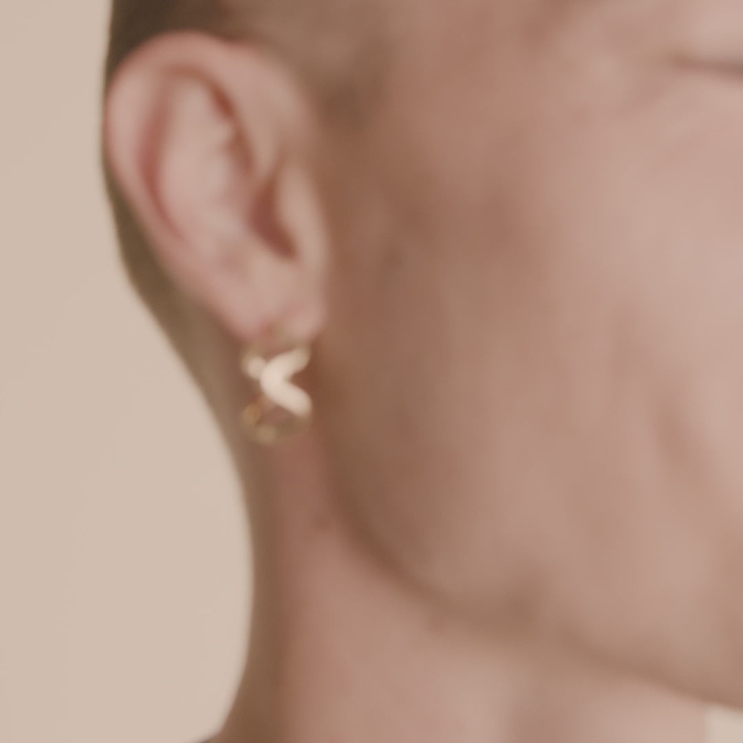 Pilgrim MOON recycelte Hoops vergoldet Discount Store für neue Produkte