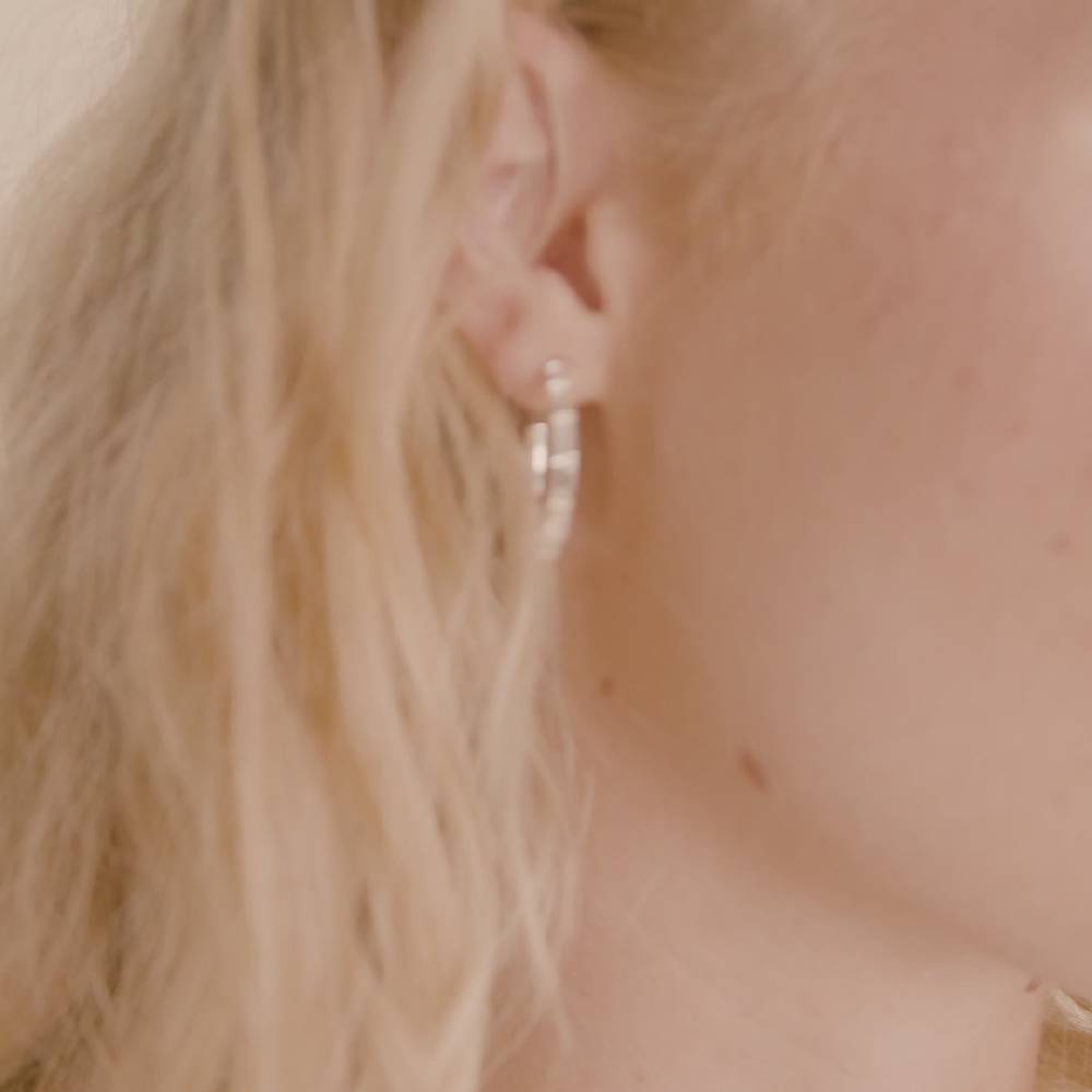 Pilgrim RUE recycelte Hoops versilbert Begrenzt auf 3 Tage