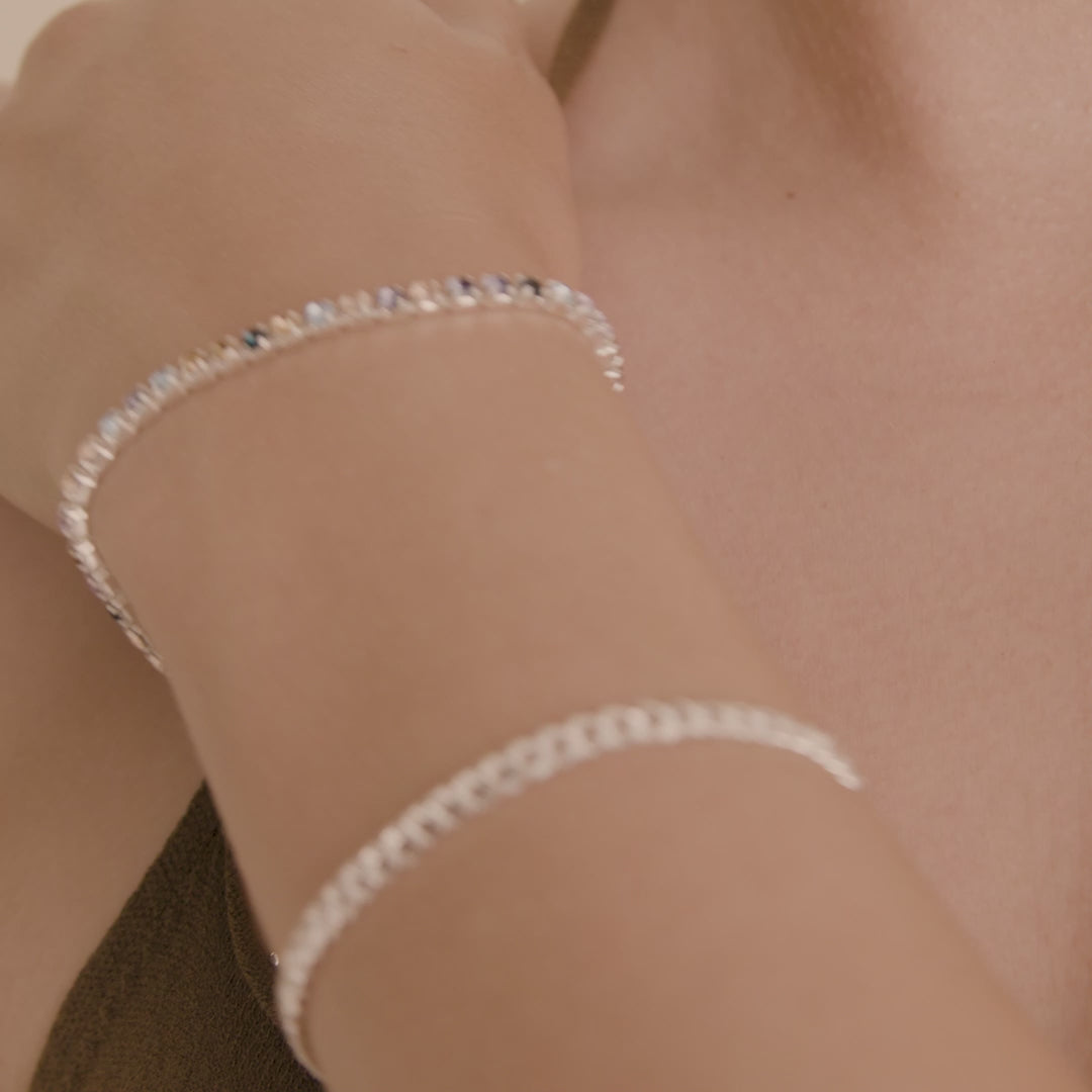 Pilgrim REIGN Armband, 2-in-1-Set, versilbert Sonderangebot