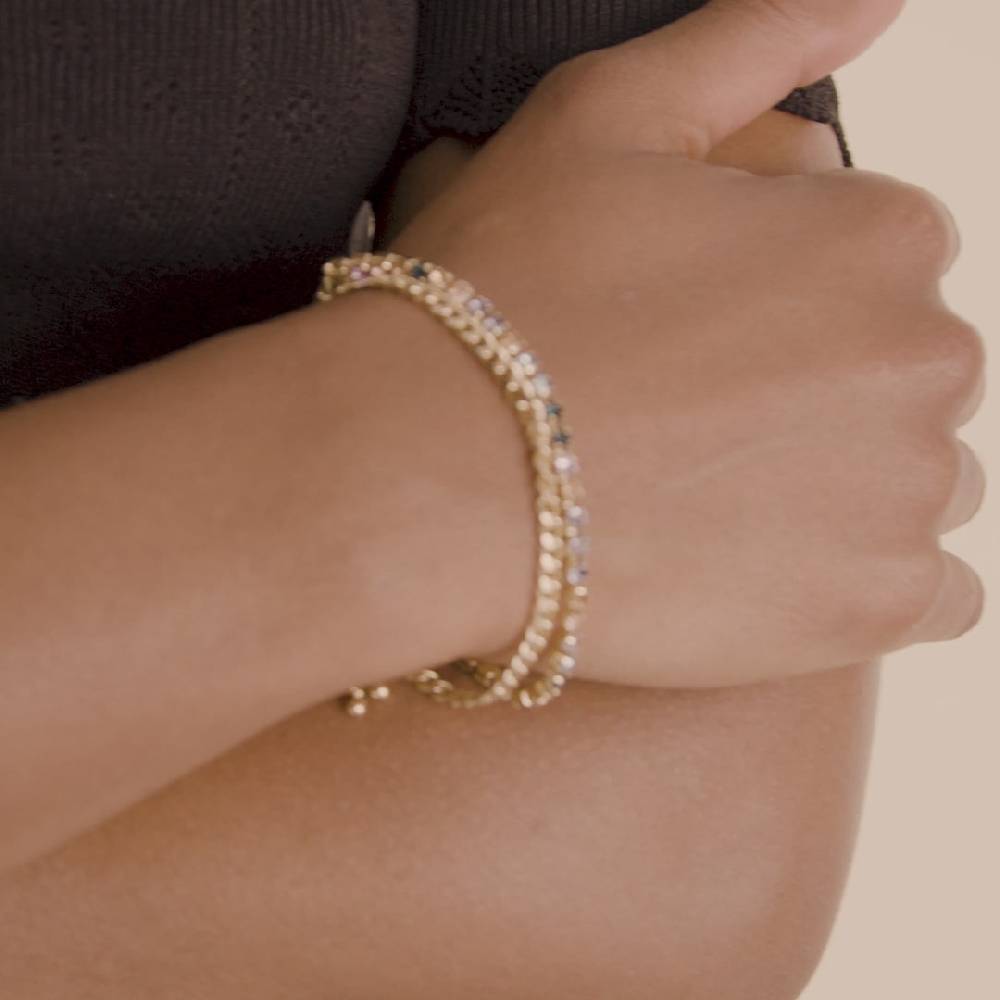 Pilgrim REIGN Armband, 2-in-1-Set, vergoldet Günstig kaufen