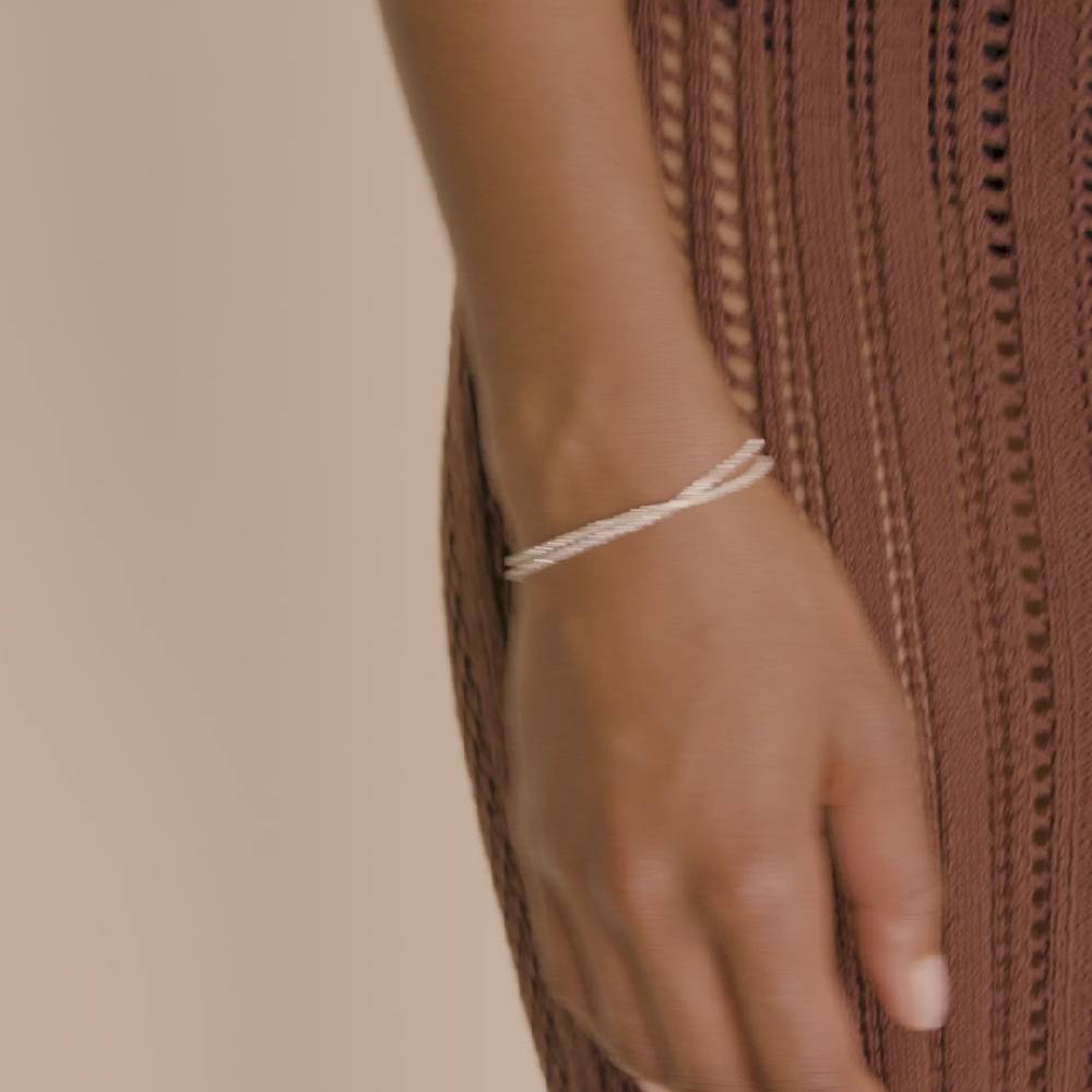 Pilgrim ROWAN Kristallarmband, 2-in-1, versilbert Saisonale Angebote