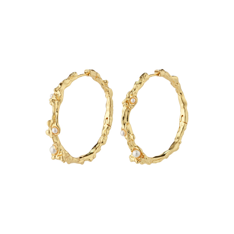 Pilgrim RAELYNN recycelte Hoops vergoldet Tägliche Deals
