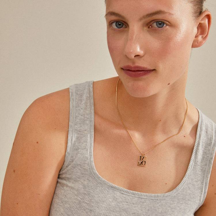 Pilgrim LOVE TAG, recycelte MOM Halskette vergoldet Bis zu 65% Rabatt