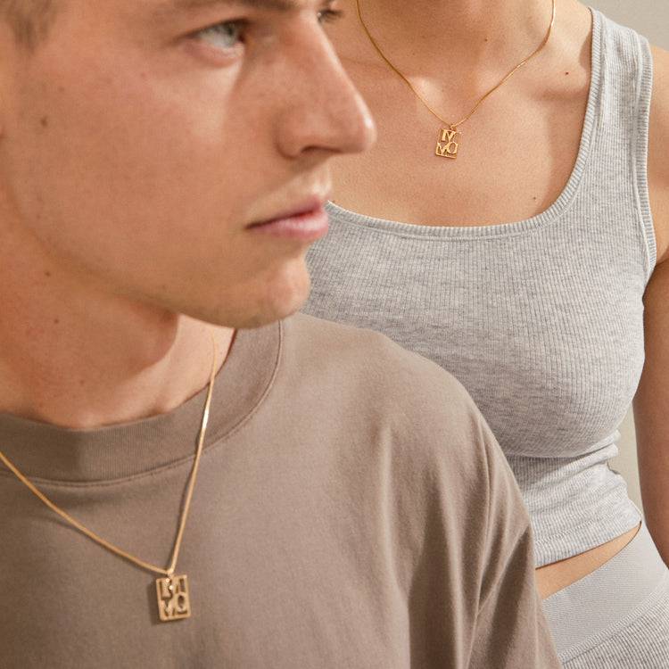 Pilgrim LOVE TAG, recycelte MOM Halskette vergoldet Bis zu 65% Rabatt