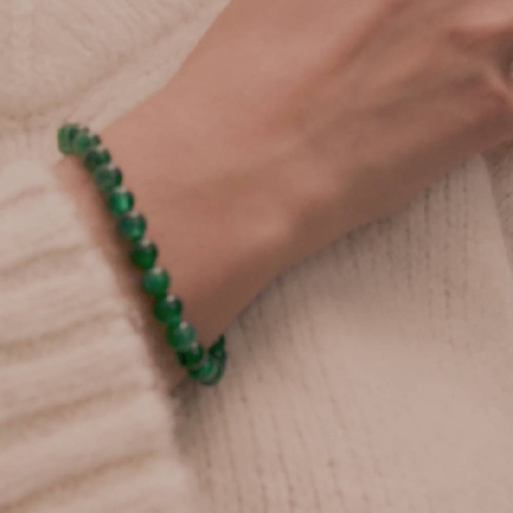 Pilgrim HEILSTEINE Armband mit grünem Achat Vierteljährliche Förderung