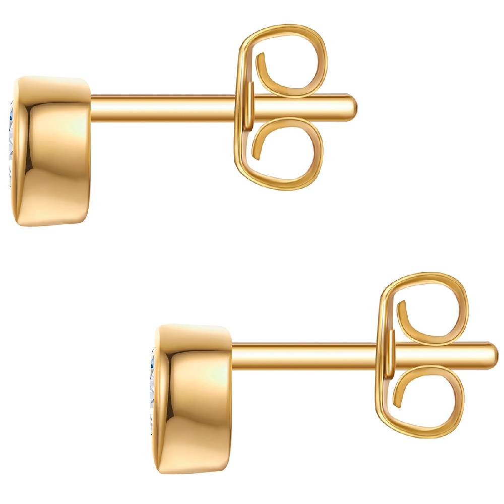 Rafaela Donata Ohrstecker Sterling Silber gelbgold Zirkonia weiß Zeitbegrenzte Promotion