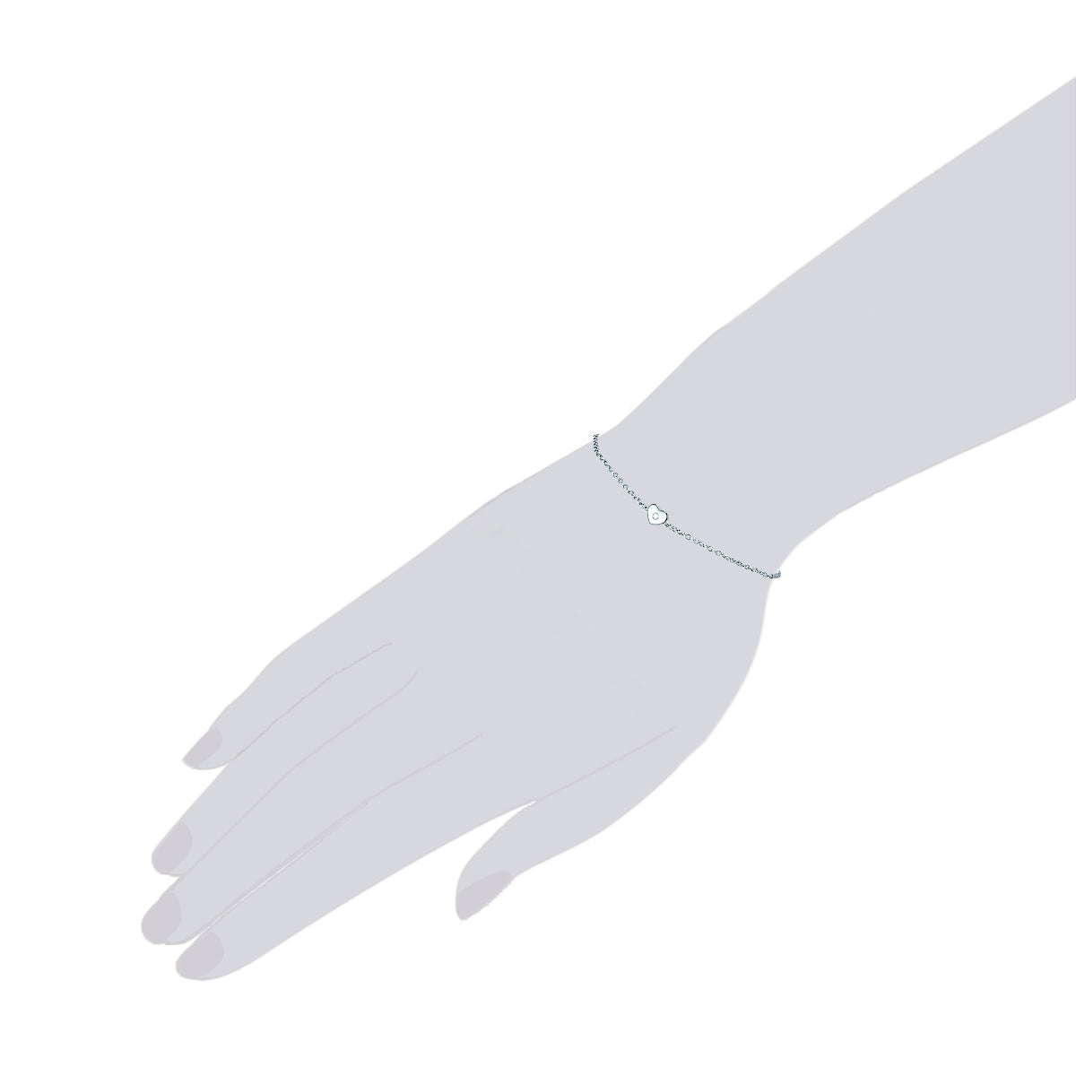 Rafaela Donata Armband Sterling Silber Zirkonia weiß Begrenzt auf 3 Tage