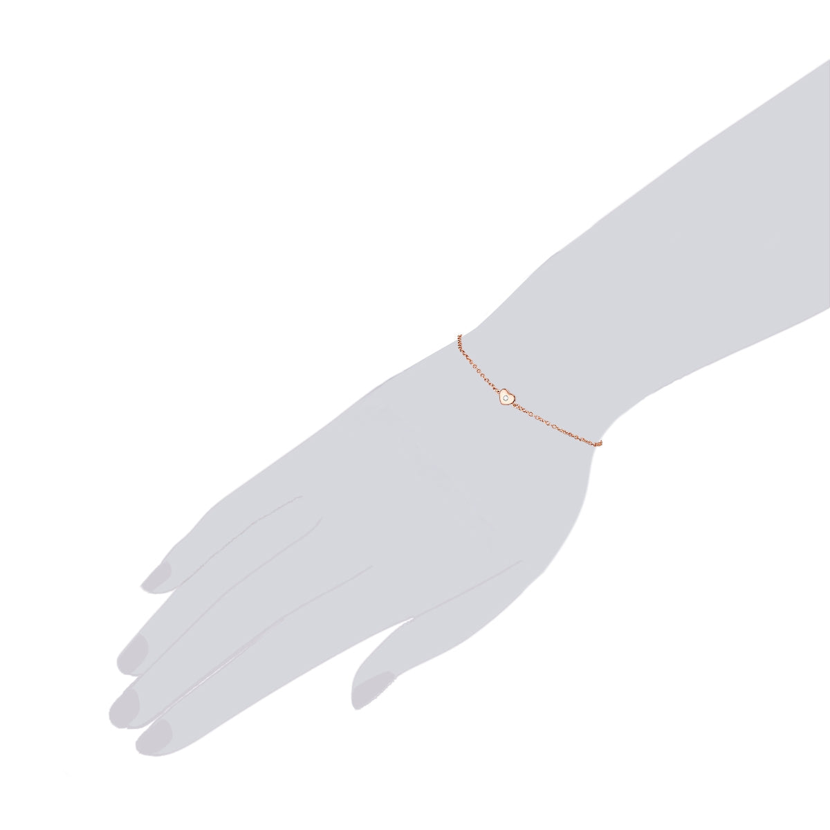 Rafaela Donata Armband Sterling Silber roségold Zirkonia weiß 2025
